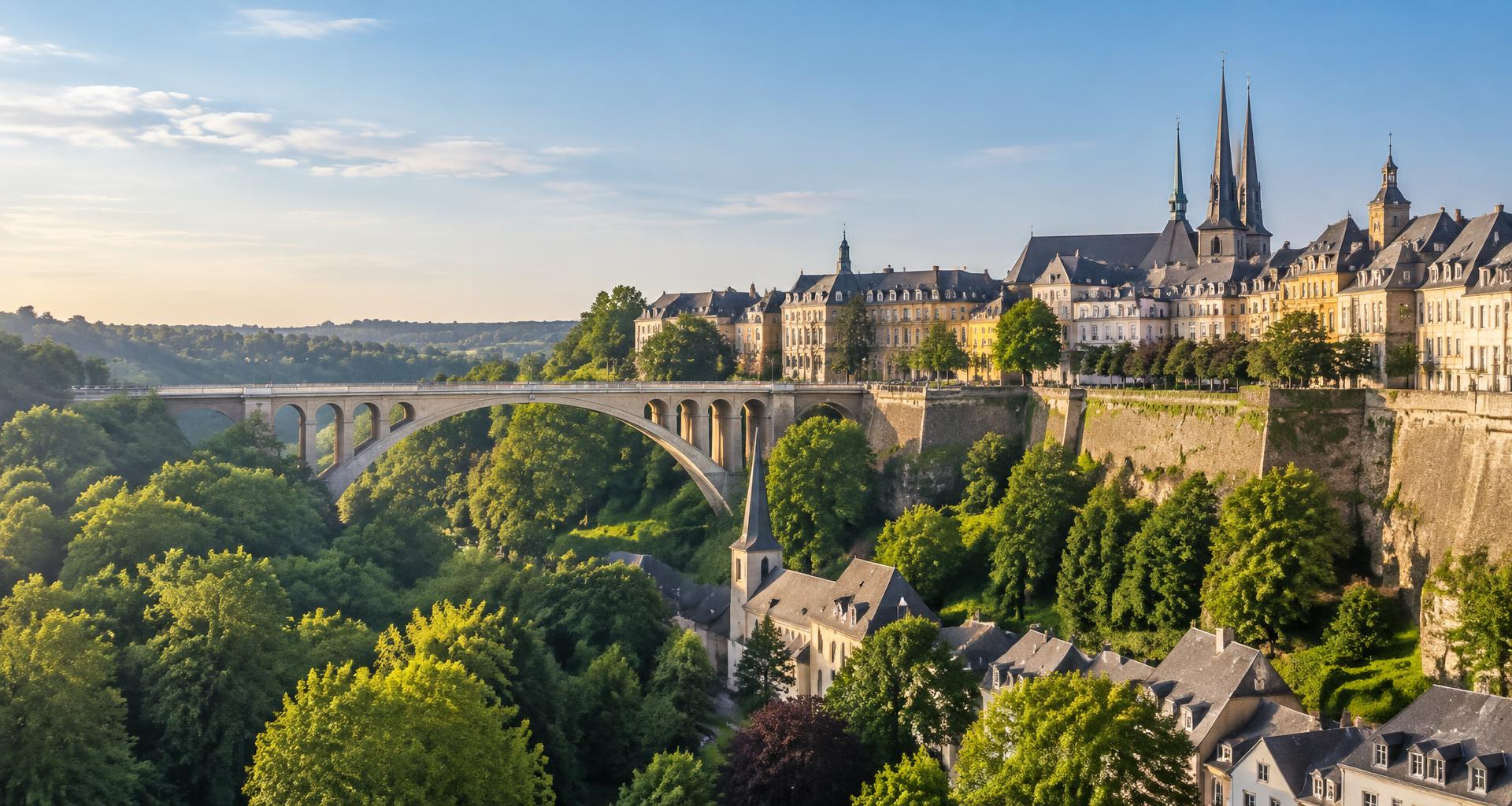 Vue panoramique de Luxembourg et de ses ponts